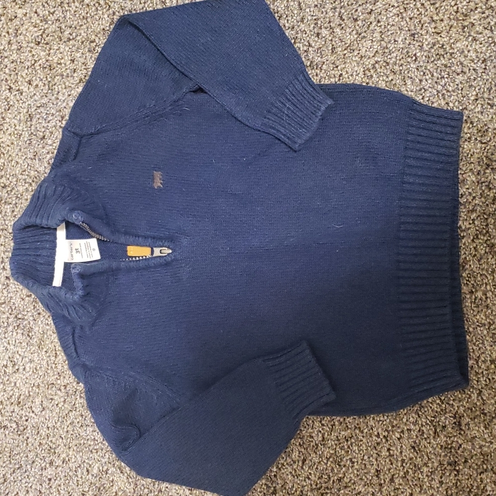 Carters Navy Blue Zip Up